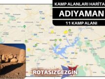 Adıyaman Ücretli ve Ücretsiz Kamp Alanları Haritası