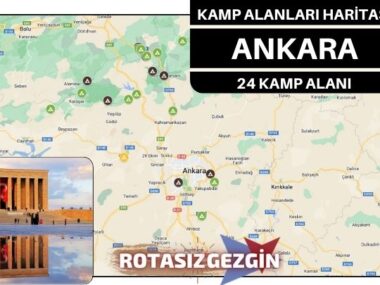 Ankara Ücretli ve Ücretsiz Kamp Alanları Haritası