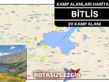 Bitlis Ücretli ve Ücretsiz Kamp Alanları Haritası