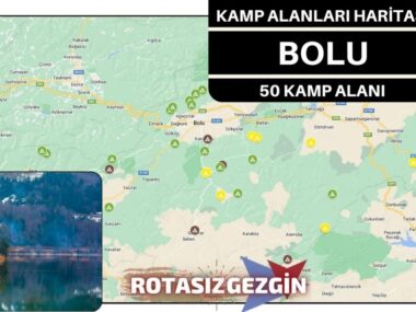 Bolu Ücretli ve Ücretsiz Kamp Alanları Haritası