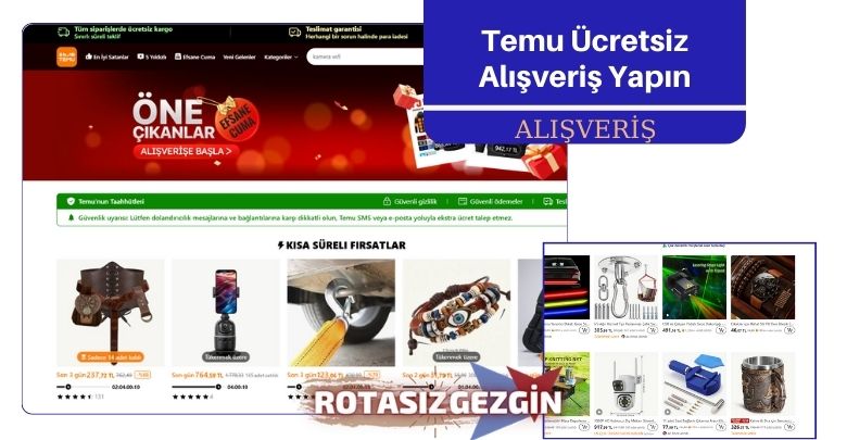 Temu Alışveriş Sitesi Nedir Türkiye'den Bedava Alışveriş Tüyoları